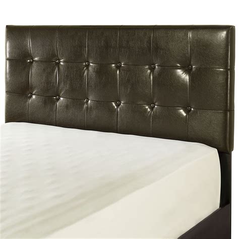 Upgrade the look of a bedroom with an elegant and classic leather headboard. Crosley Andover Faux Leather Tufted Full Queen Headboard ...
