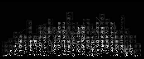 Abstract Futuristic City Sky With Modern Buildings Vector Wallpaper