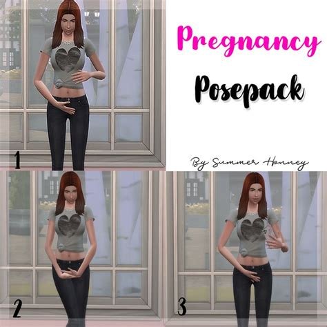 The Sims 4 Pregnancy Posepack Sims 4 Maternity Clothes Sims