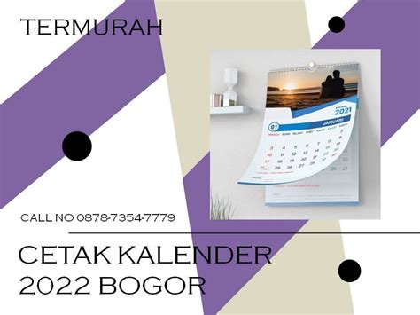 Termurah Call No 087873547779 Cetak Kalender Bogor Cetak