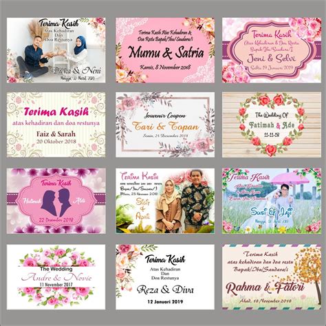 [Download 34+] Template Kartu Desain Kartu Ucapan Terima Kasih Souvenir Pernikahan Kosong
