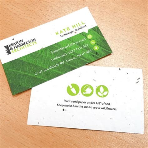 Then, add twice as much water as paper. Eco Professional Seed Paper Business Cards | Botanical PaperWorks