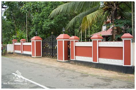 House Compound Wall Designs In Kerala Compound Wall Design Compound