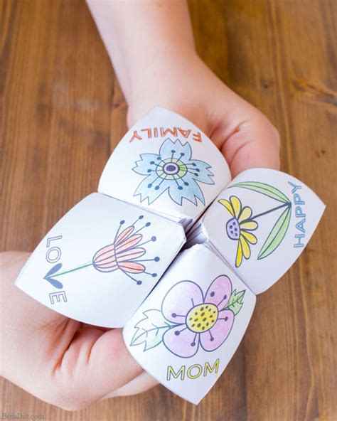Easy Mothers Day Craft For Kids Fortune Teller Bren Did