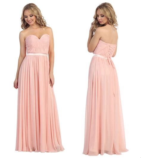 Simple Pink Plus Size Bridesmaids Dresses 2015 A Line Sweetheart