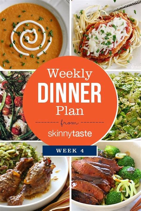 Skinnytaste Dinner Plan Week 4 Skinnytaste