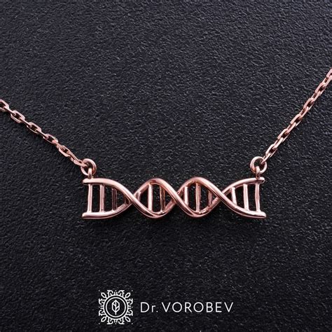 Dna Necklace Dna Jewellery Science Necklace Science Etsy