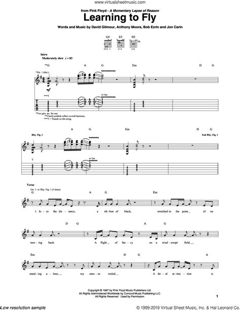 Learning To Fly Sheet Music For Guitar Tablature Pdf