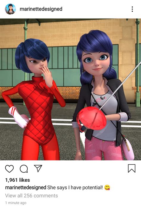 Marinette And Kagami On Marinettes Instagram Rmiraculousladybug