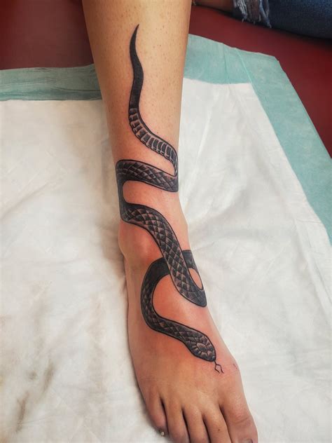 Update 69 Wrap Around Snake Ankle Tattoo Best Incdgdbentre