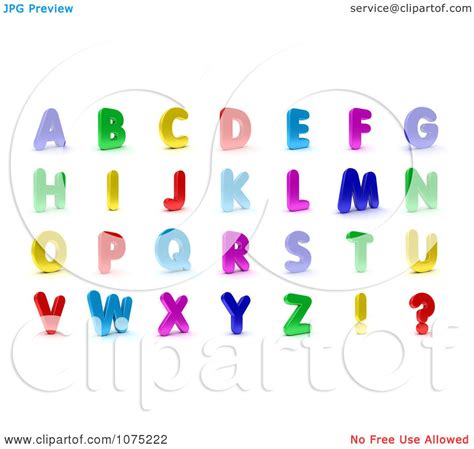 Download 421,825 alphabet clip art and illustrations. Clipart 3d Colorful Alphabet Magnet Capital Letters ...