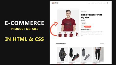Part Ecommerce Website Design In Html Css Create Ecommerce Site