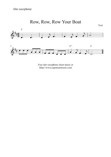 Free Music Sheets For Alto Saxophone Printable Printable Templates