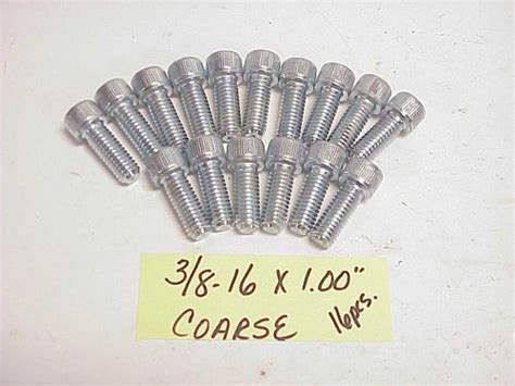 For a 4 lug wheel, measure center. Sell 16 NEW Coarse Thread Allen Socket Head Bolts 3/8-16 x ...
