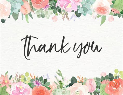 10 Free Printable Thank You Cards You Cant Miss The Cottage Market