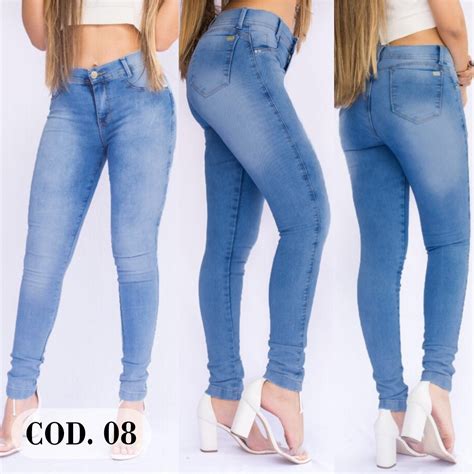 Calça Jeans Feminina Cintura Alta Cós Alto Empina Bumbum R 4490 Em