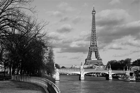 Fondos De Pantalla Francia Puentes Torre Eiffel París En Blanco Y Negro