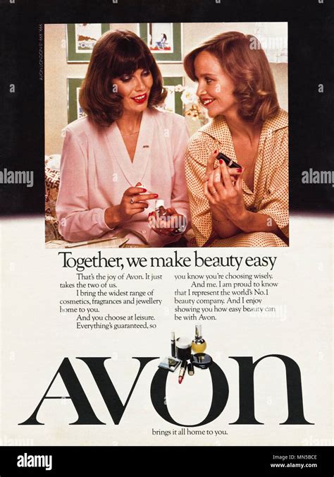 1980s Original Old Vintage Advertisement Advertising Avon Cosmetics In