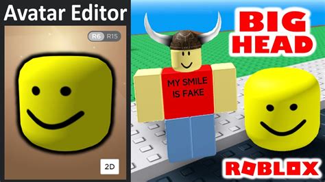 How To Turn Your Roblox Avatar Into A Big Head Youtube