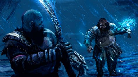 Kratos Vs Thor Gods Battle Art Wallpaper Hd Games 4k Wallpapers