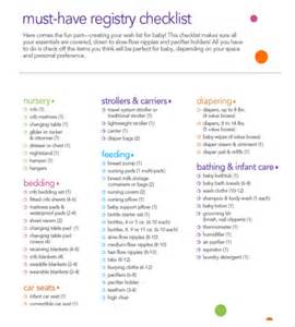 Baby Registry Checklist Templates 12 Free Word Excel