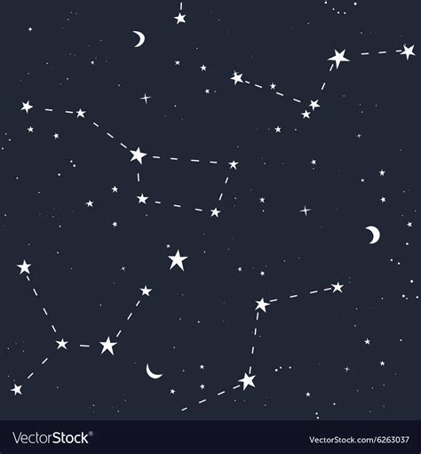 Space Stars Seamless Pattern Royalty Free Vector Image