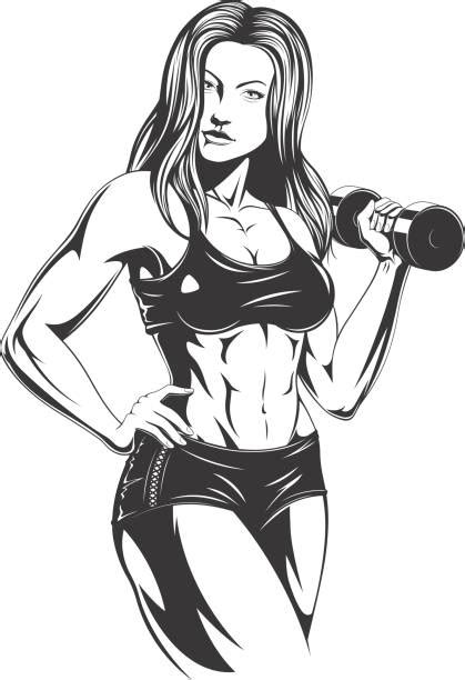 Royalty Free Female Bodybuilder Clip Art Vector Images And Illustrations
