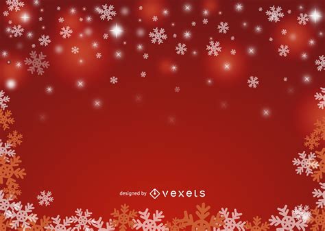 Red Christmas Snowflake Background Vector Download