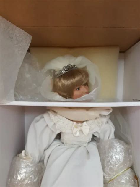 Ashton Drake Galleries The Peoples Princess Diana Porcelain Bride Doll Nib Picclick Ca