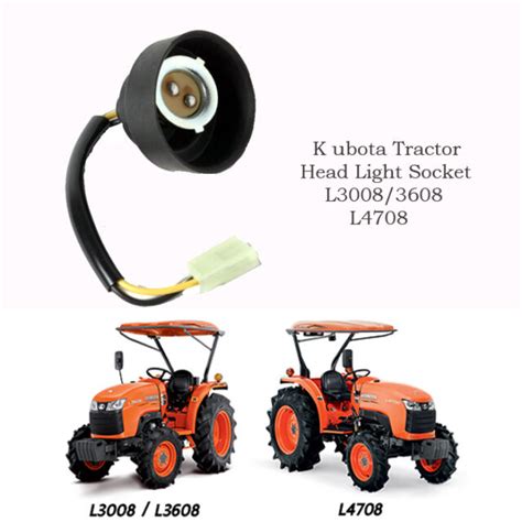 Use For Kubota Tractor Head Light Head Lamp Socket L 3008 3608 3608dt