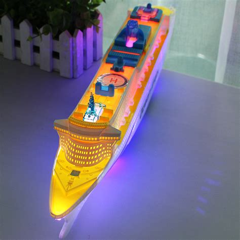 Electric Flashing Light Music Cruise Ship Boat Model Ocean Liner