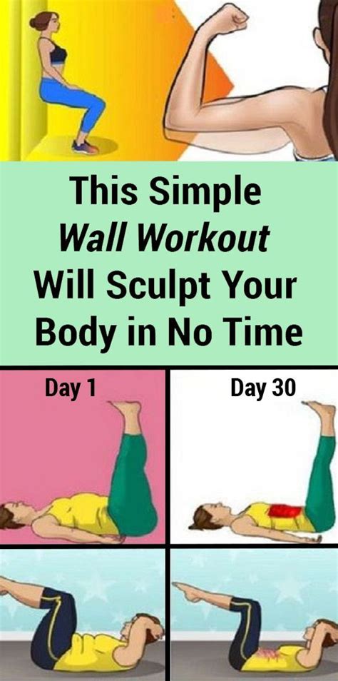 The Wall Workout Consists Of Three Simple Moves Do These Exercises At