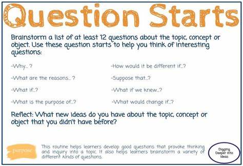 How To Start A Question?