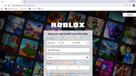 How To Sign Up In Roblox 2020 Youtube