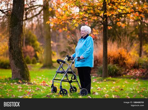 Senior Lady Walker Image And Photo Free Trial Bigstock