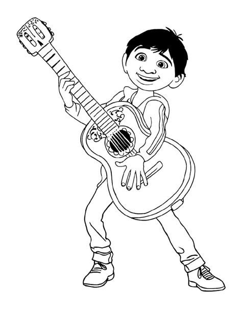 Pixar Coco Coloring Pages 101 Coloring Cartoon Coloring Pages Cool