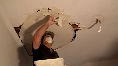 7 Pics How To Fill A Hole In Plasterboard Ceiling And Review Alqu Blog