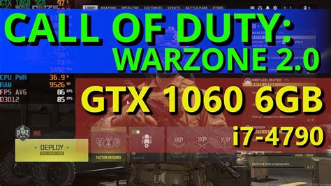Call Of Duty Warzone 20 Gtx 1060 6gb I7 4790 Normal Quality