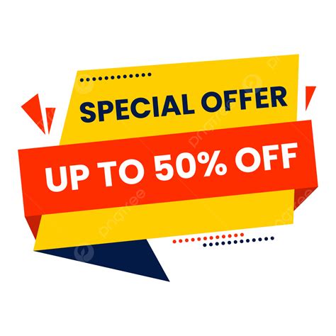 Discount 50 Off Vector Hd Png Images Special Offer 50 Off Sale And Discount Banner Discount