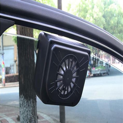 Car Styling Solar Power Auto Window Fan 556 Cm Environmental Cool