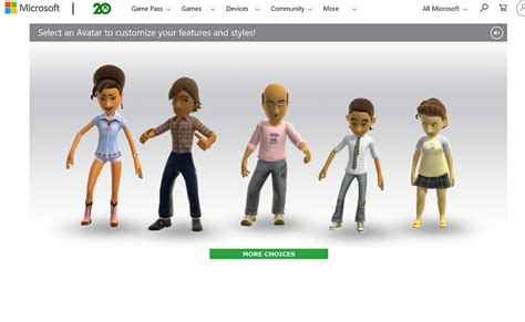 The Original Xbox Avatar Editor Web Is Stell Workingeven The Music