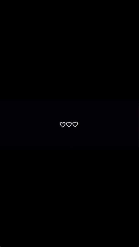 Simple Black Wallpaper With Hearts On We Heart It