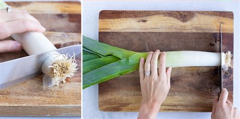 How To Cut And Clean Leeks Quick And Easy Evolving Table