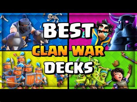 Best Decks For Clan Wars Clash Royale Best War Decks After Update