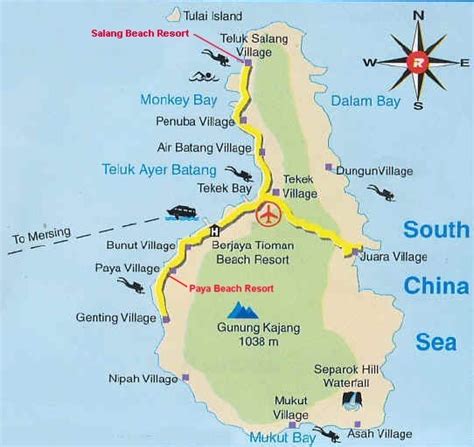 On the lookout for a scuba diving or snorkeling paradise that isn't too far from kuala it's not as complicated if you pay attention to the details in this very post! Pahang - Tioman Area Map