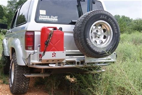 Prerunner Rear Bumper With Tire Carrier And Optional Can Rack Bronco Ii