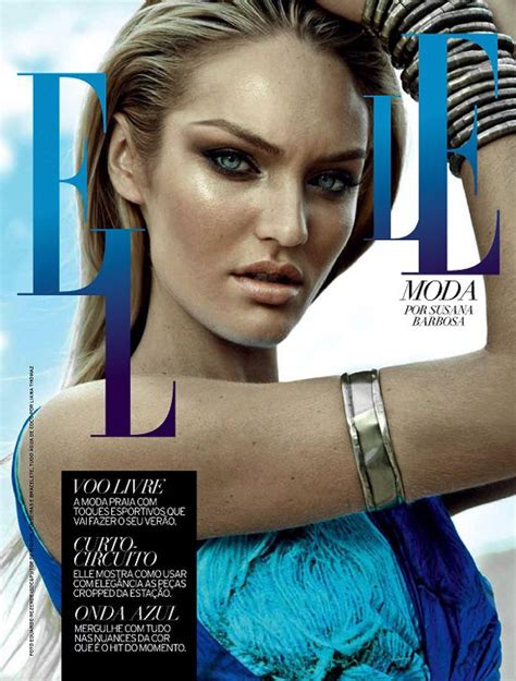 Candice Swanepoel Elle Brazil September 2012 Fashion Magazine Cover