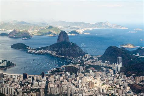 Aerial View Of Rio De Janeiro Stock Image Image Of Ocean Copacabana