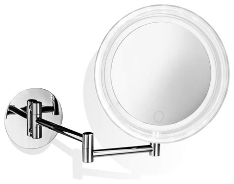 Smile 717t Hard Wired Wall Mounted 5x Magnifying Mirror With Dimmable