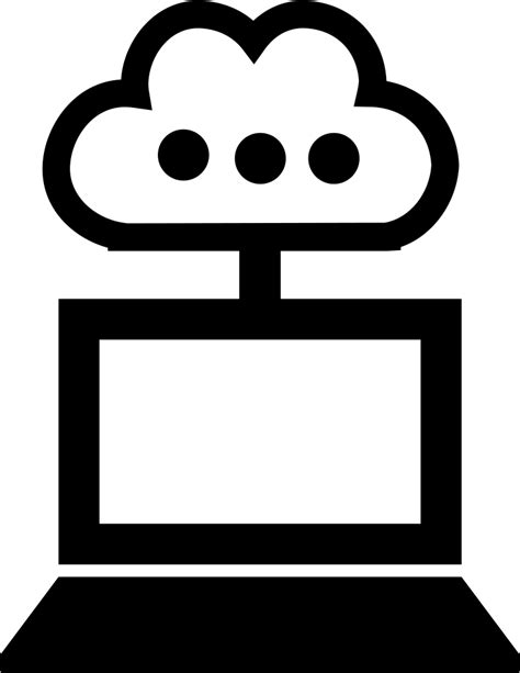 Computer Cloud Connection Interface Symbol Svg Png Icon Free Download Onlinewebfonts Com